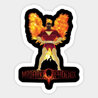 MrDarkPhoenix Red and Gold Sticker